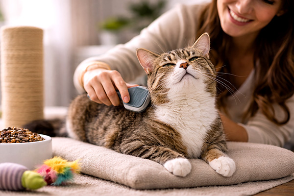 Cuidado del gato para que esté saludable